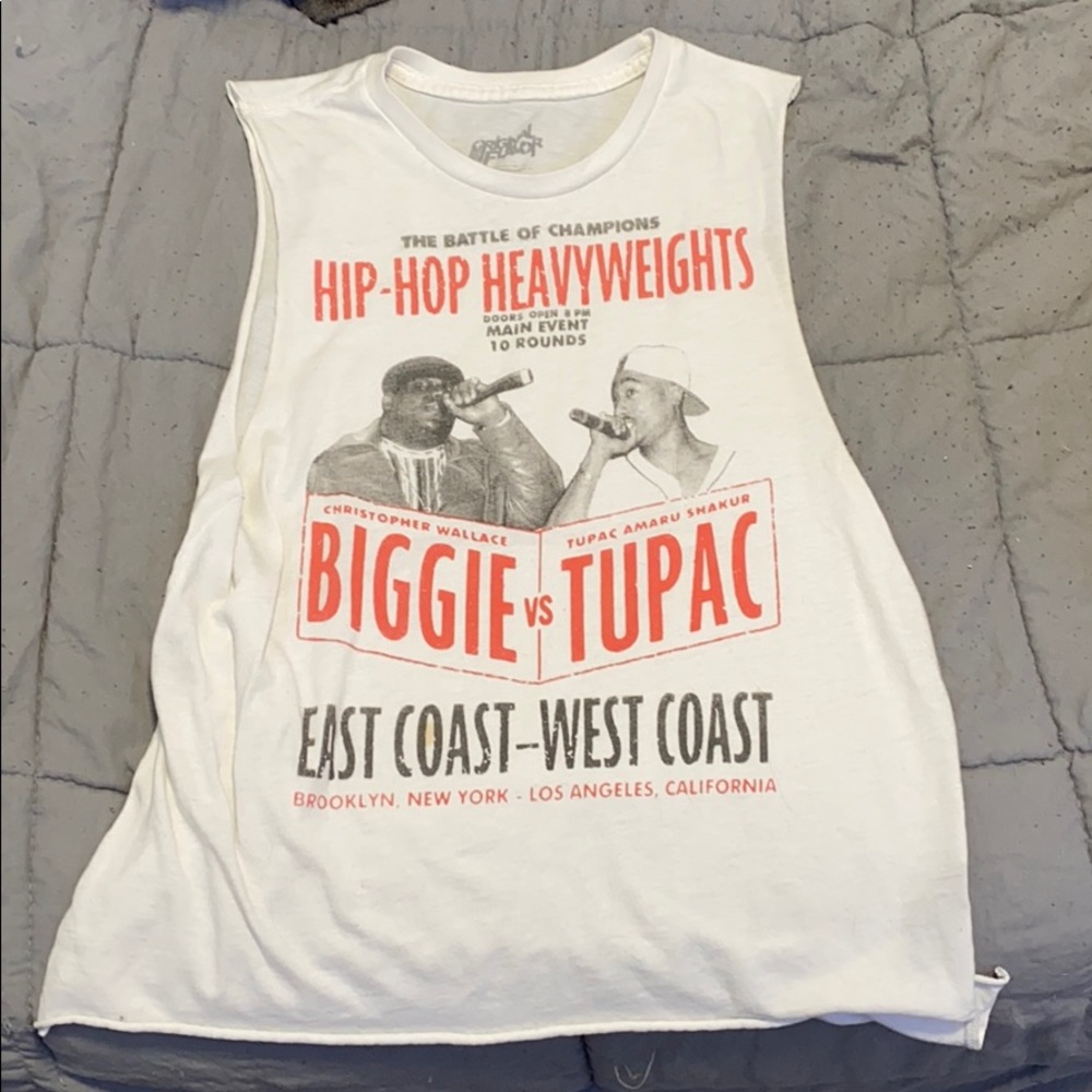 Biggie vs. Tupac Sleeveless Shirt